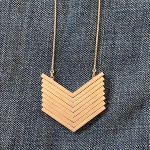 Madewell adjustable long short chevron necklace